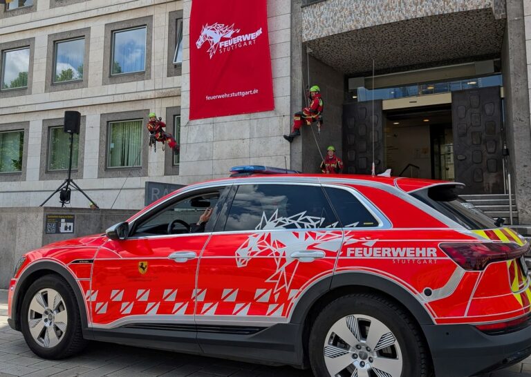 Neuer Look für die Fahrzeuge der Feuerwehr in Stuttgart