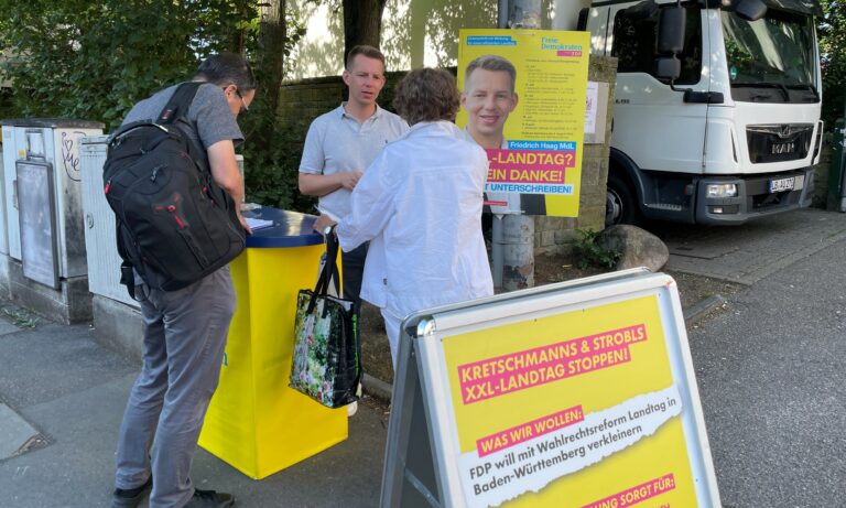 Unterschriftensammlung zum Volksbegehren „XXL-Landtag verhindern“ – meine Oktobertermine