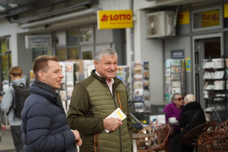 Mit Hans-Ulrich Rülke in Stuttgart-Sillenbuch – Finale für unser Volksbegehren