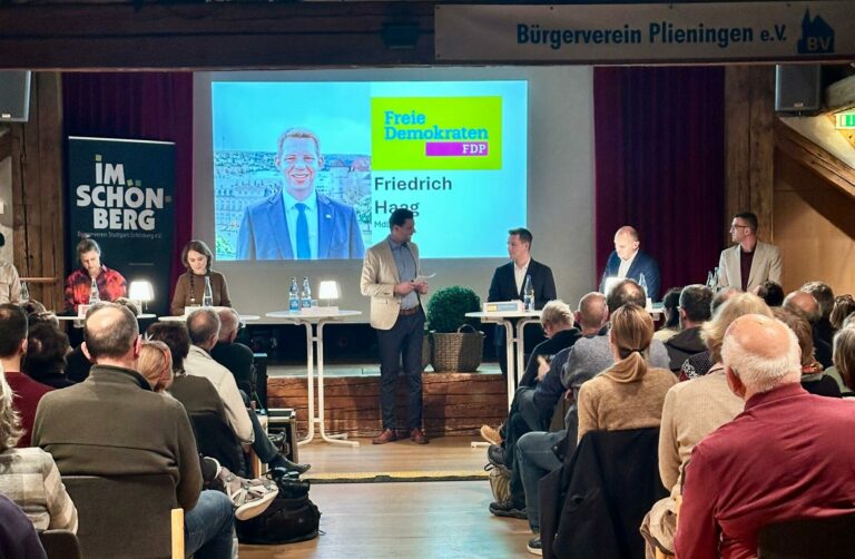 Wirtschaft, Migration, Mobilität, Wohnungsbau: Podium zur Landtagswahl in Plieningen